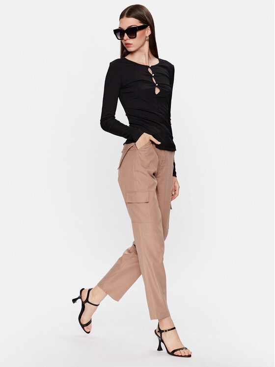 Guess Guess Μπλουζάκι W3YP16 KAZH2 Μαύρο Slim Fit