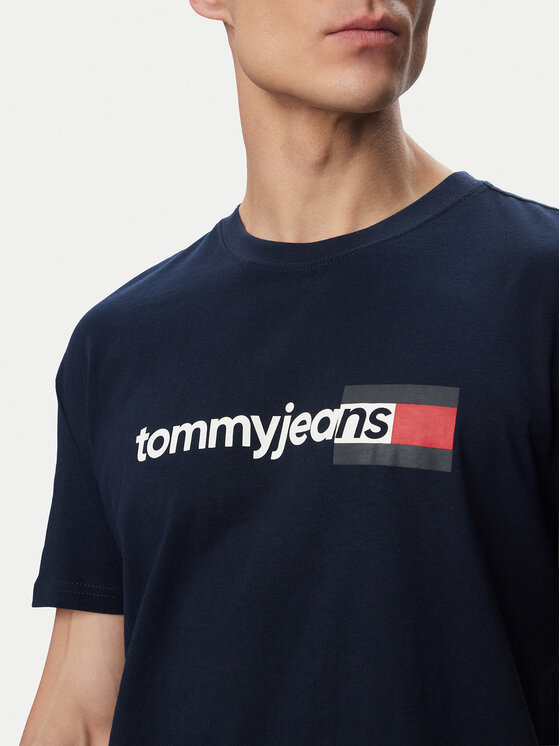 Tommy Jeans Tommy Jeans T-särk Entry Dna DM0DM23406 Tumesinine Regular Fit
