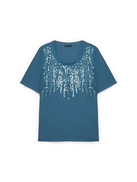 Fiorella Rubino Fiorella Rubino T-shirt G086L009590N024 Turchese Regular Fit