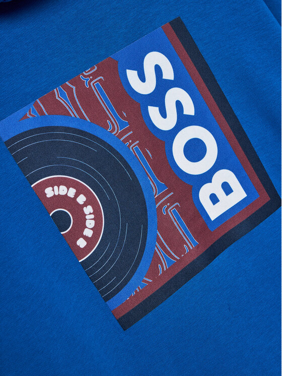 BOSS Boss Majica dugih rukava J50714 D Plava Loose Fit
