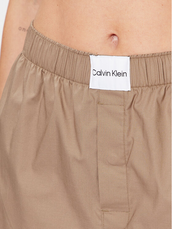 Calvin Klein Underwear Пижамени шорти 000qs6892e Бежов Relaxed Fit Modivo Bg