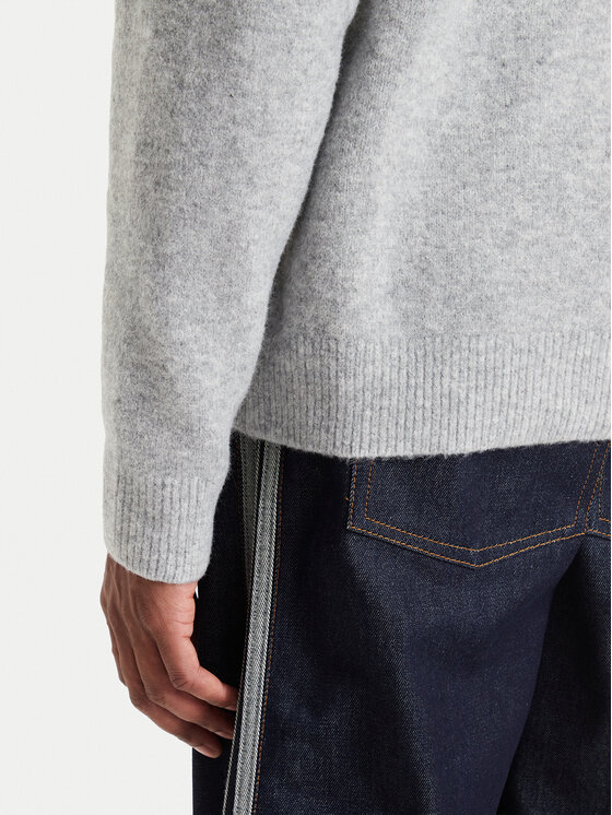 adidas adidas Sweter Trefoil Essentials Fully Knit KS4889 Szary Regular Fit