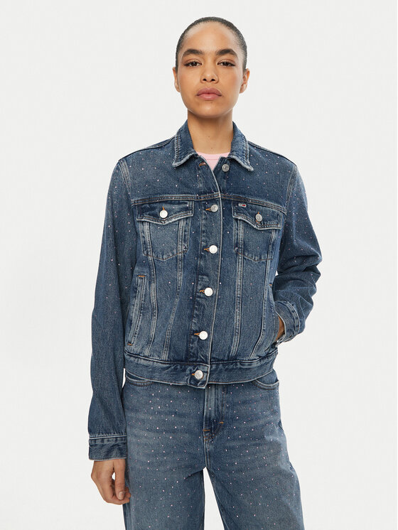 Tommy Jeans Tommy Jeans Farmer kabát Classic DW0DW19781 Kék Regular Fit