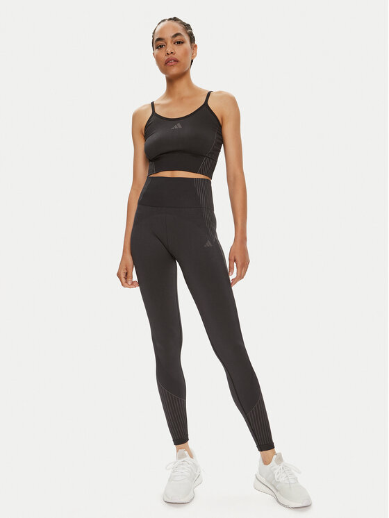 adidas adidas Marškinėliai Aeroknit IB0684 Juoda Slim Fit