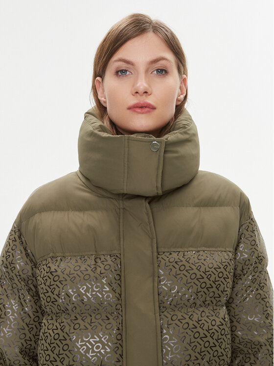PINKO PINKO Kevad-sügis jope Convalida 101641 A127 Khakivärviline Regular Fit