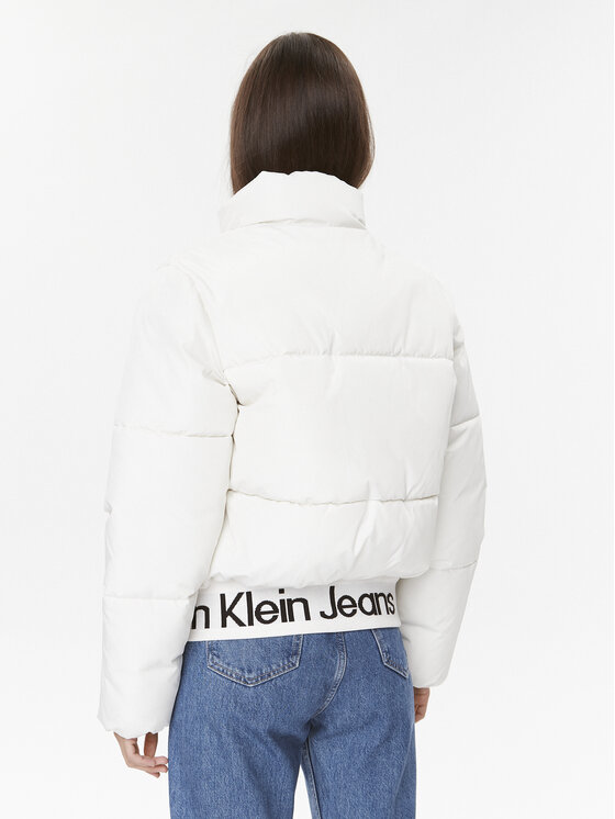 Calvin Klein Jeans Calvin Klein Jeans Μπουφάν χειμωνιάτικο J20J222334 Λευκό Relaxed Fit