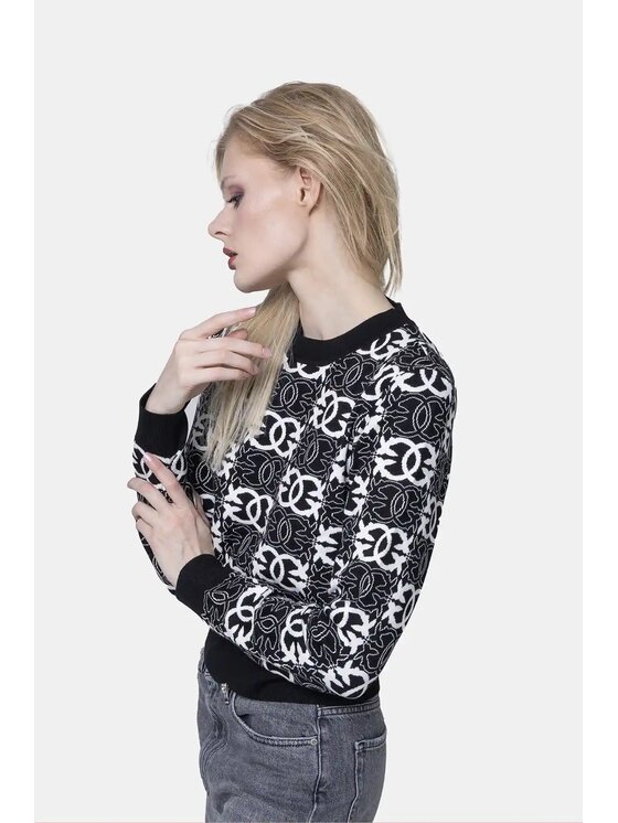 PINKO PINKO Πουλόβερ Gypsies Λευκό Regular Fit