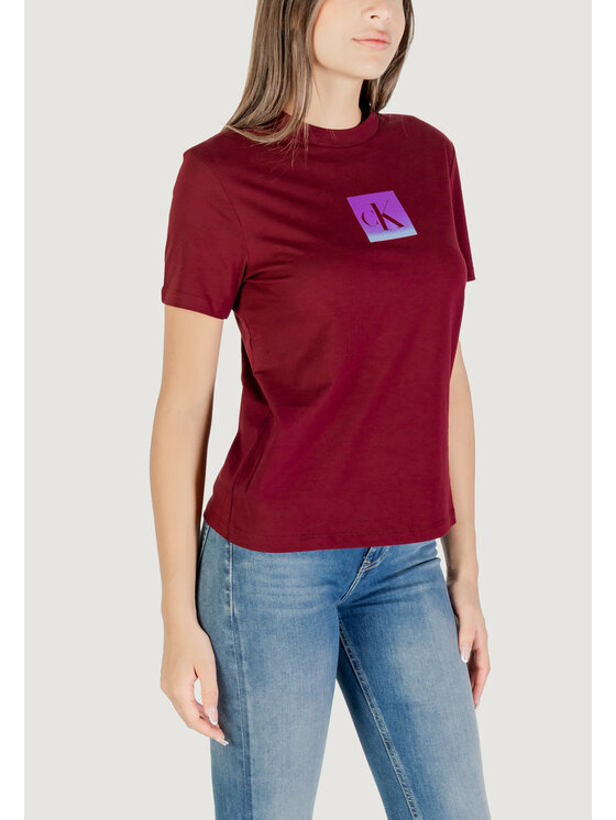 Calvin Klein Jeans Calvin Klein Jeans T-shirt SS CLASSIC FIT TEE Bordeaux Classic Fit