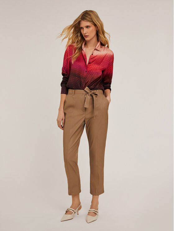 Motivi Motivi Pantaloni di tessuto P311Q104081N002 Écru Regular Fit