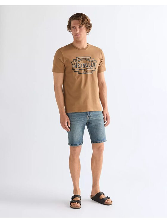 Wrangler Wrangler Pantaloncini di jeans TEXAS SHORTS Blu Regular Fit