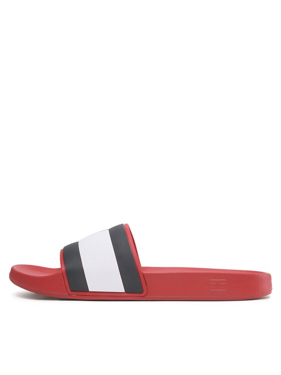 Tommy Hilfiger Tommy Hilfiger Șlapi Rubber Th Flag Pool Slide FM0FM04263 Roșu