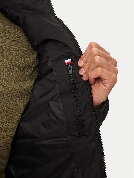 Tommy Hilfiger Tommy Hilfiger Зимно яке MW0MW37259 Черен Regular Fit