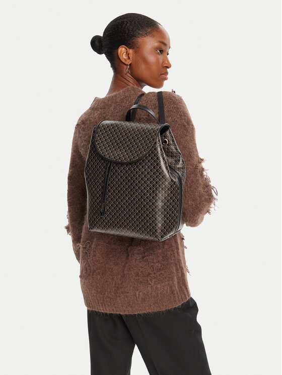 Calvin Klein Calvin Klein Plecak Emblem Aop Flap Backpack LV04F3271G Czarny