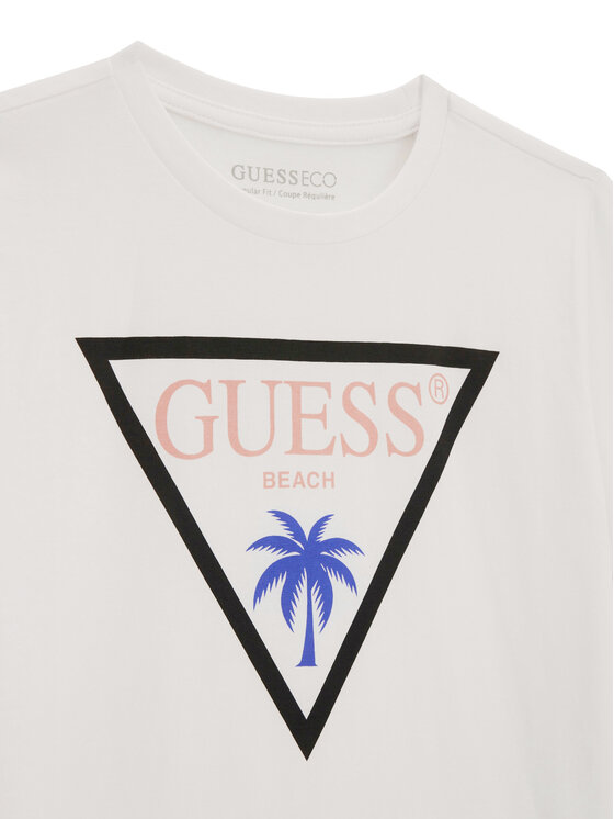 Guess Guess Tričko L6GI27 J1314 Biela Regular Fit