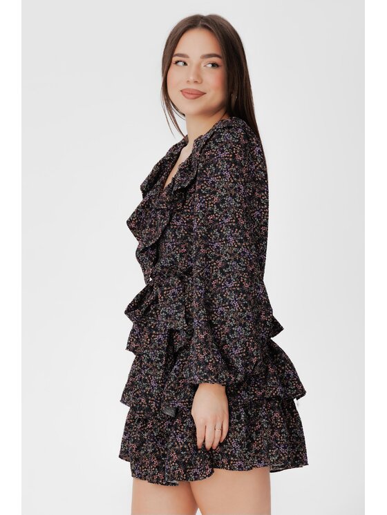 LAURELLA LAURELLA Každodenné šaty LAURELLA 4SS236219 Čierna Regular Fit