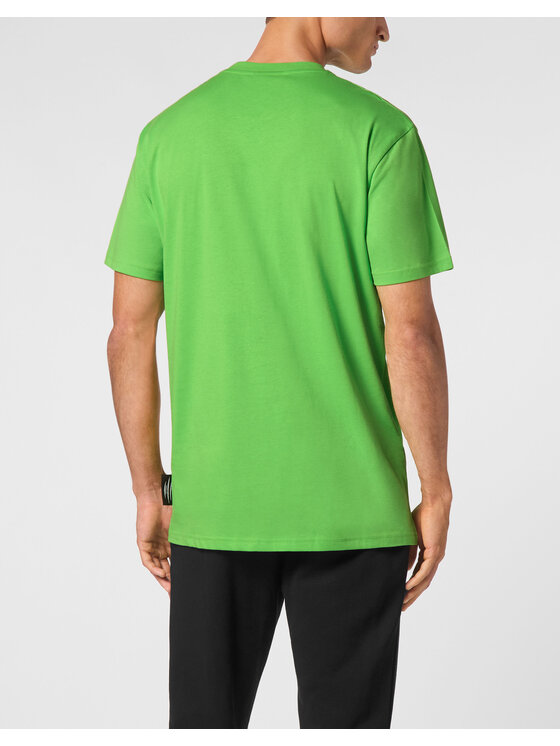 Plein Sport Plein Sport T-Shirt 14175 Zielony Regular Fit