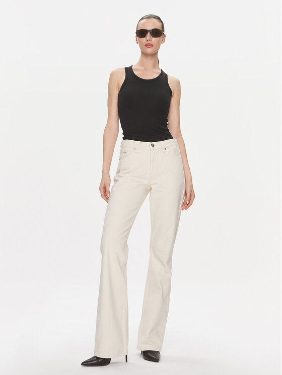 Calvin Klein Calvin Klein Marškinėliai Modal Rib Tank Top K20K206406 Juoda Slim Fit