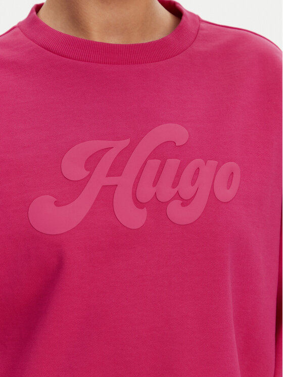 HUGO HUGO Pulóver Deroxina 50541169 Rózsaszín Relaxed Fit