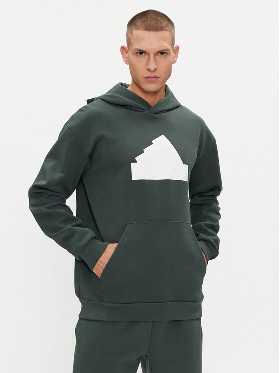adidas adidas Džemperis Future Icons IN3324 Žalia Regular Fit