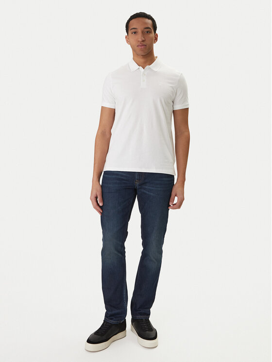 Calvin Klein Jeans Calvin Klein Jeans Polo marškinėliai Classic Monogram LV04RD255G Balta Regular Fit