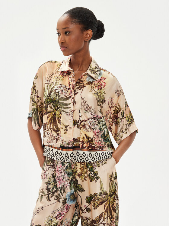 ViCOLO ViCOLO Srajca TB2527 Rjava Regular Fit
