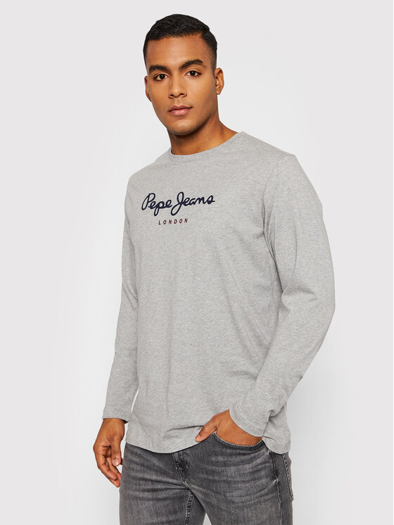 Pepe Jeans S dlhými rukávmi Eggo PM508209 Sivá Regular Fit