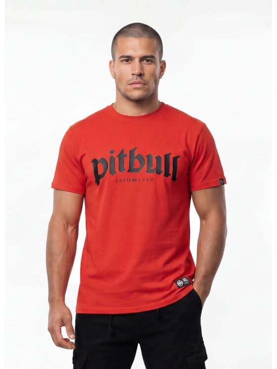 PITBULL PITBULL T-Shirt O'SIDE Czerwony Regular Fit