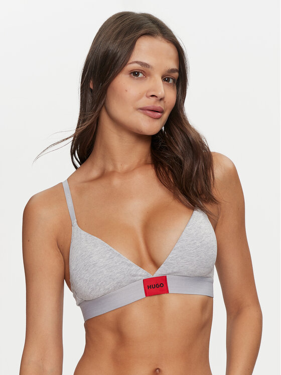 HUGO Hugo Bralette krūšturis Red Label 50503098 Pelēks