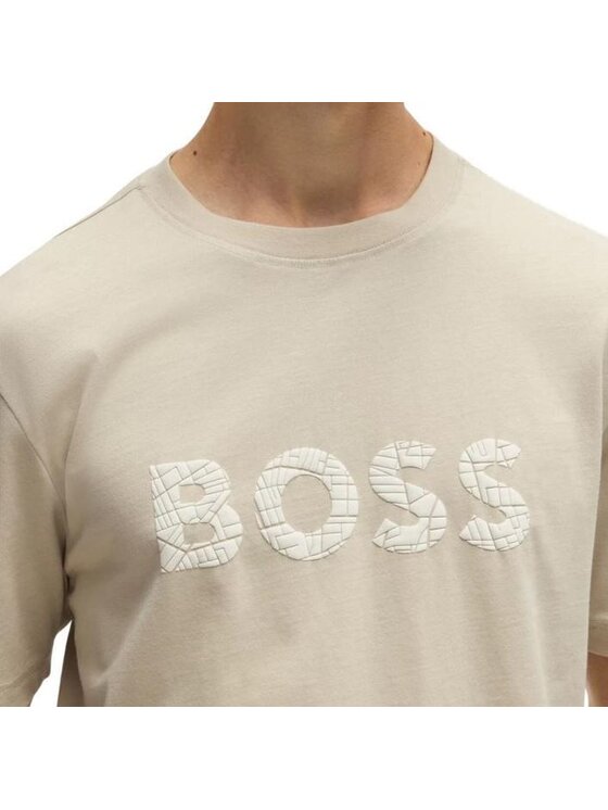 BOSS BOSS T-shirt 50534923 10262528 271 Beige Regular Fit