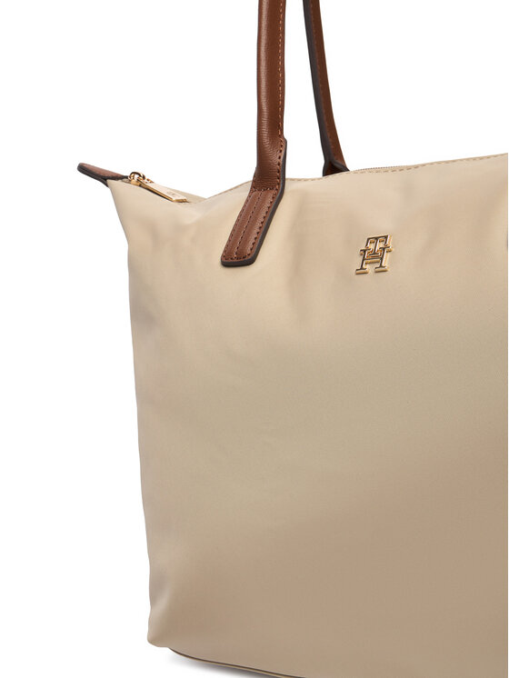 Tommy Hilfiger Tommy Hilfiger Τσάντα Popette Tote AW0AW17711 Καφέ