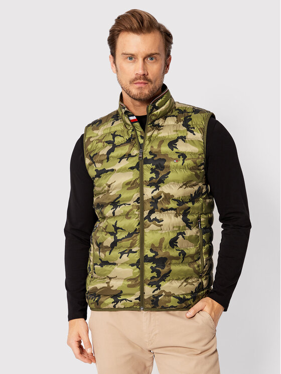 Tommy Hilfiger Tommy Hilfiger Vestă MW0MW18762 Verde Regular Fit