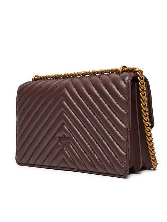 PINKO PINKO Handtasche Love One Classic Dc AI 24-25 PLTT 100941 A0GK Dunkelrot