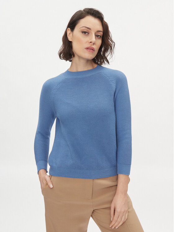 Weekend Max Mara Pulover Linz 2415361071650 Albastru Regular Fit