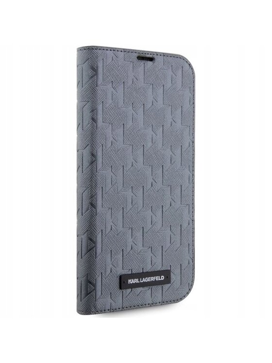 KARL LAGERFELD KARL LAGERFELD Etui na telefon Saffiano Monogram Srebrny