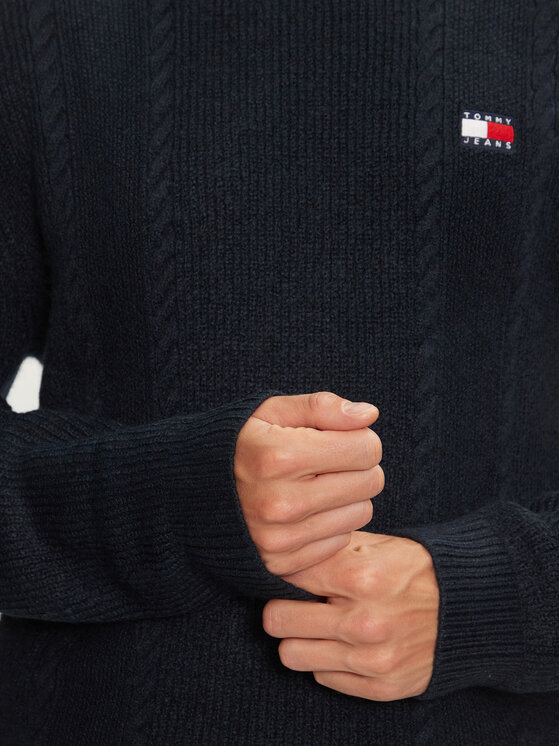 Tommy Jeans Tommy Jeans Sweater DM0DM19440 Sötétkék Regular Fit