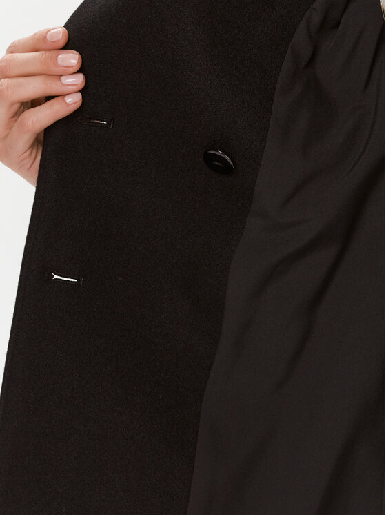 Liu Jo Liu Jo Gyapjú kabát CF3126 J6063 Fekete Regular Fit