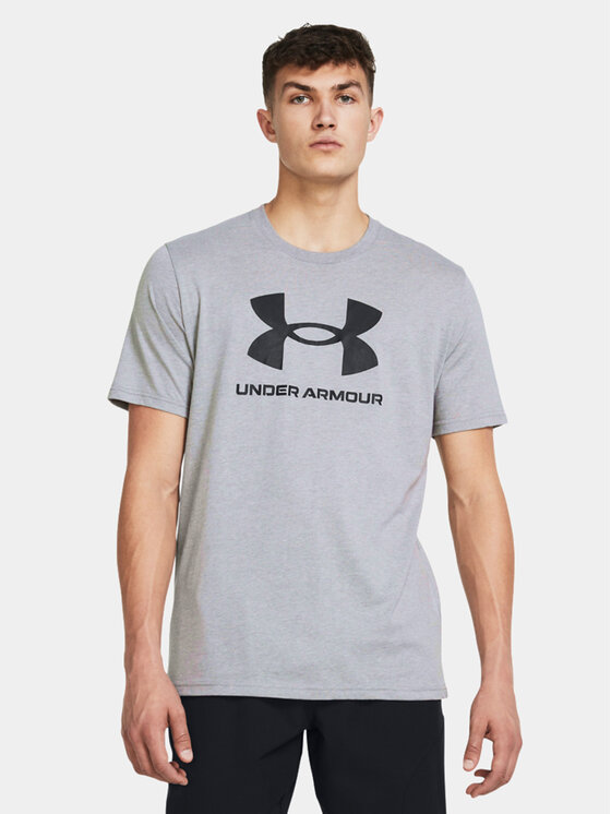 Under Armour T-Shirt Ua Sportstyle Logo Update Ss 1382911-035 Γκρι