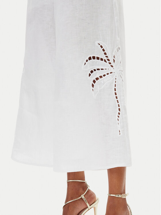 MET MET Pantaloni culotte M10 278PT Alb Relaxed Fit