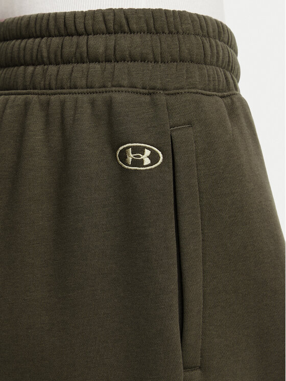Under Armour Under Armour Spodnie dresowe Ua Rival Fleece Pleated Varsity 6016558 Brązowy Loose Fit