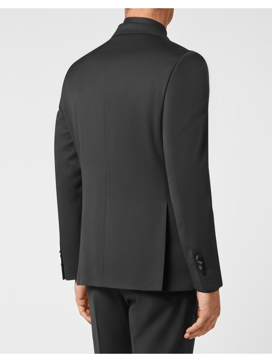 PHILIPP PLEIN PHILIPP PLEIN Marynarka 4391 Czarny Regular Fit