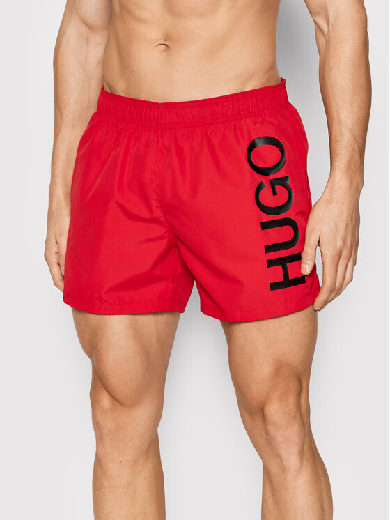 Hugo Kopalne hlače Abas 50469303 Rdeča Regular Fit