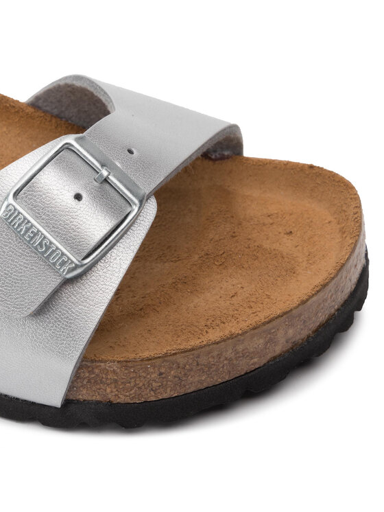 Birkenstock Birkenstock Klapki Madrid Bs 0040411 Srebrny