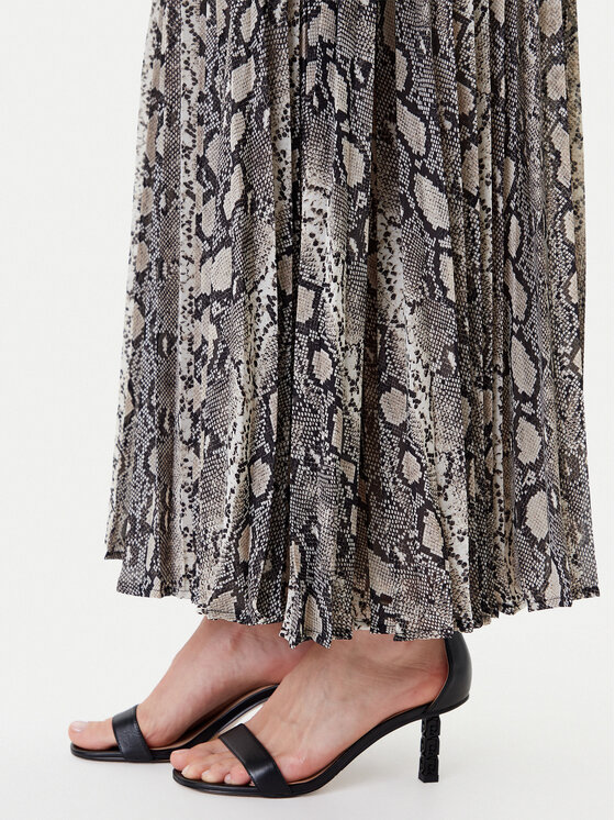MICHAEL Michael Kors MICHAEL Michael Kors Plisuotas sijonas MT570J5ABE Smėlio Regular Fit