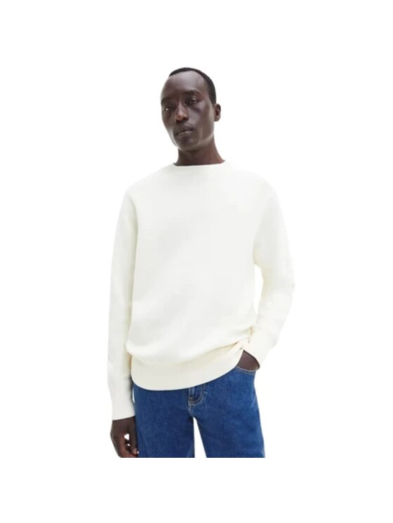 Calvin Klein Calvin Klein Sweter MILANO K10K110714 Écru Regular Fit