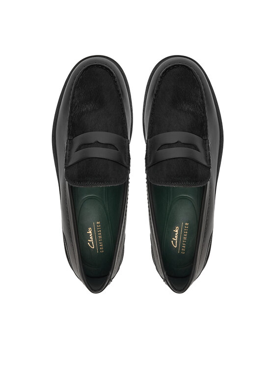 Clarks Clarks Mokasíny CraftJames Lo 26184686 Černá