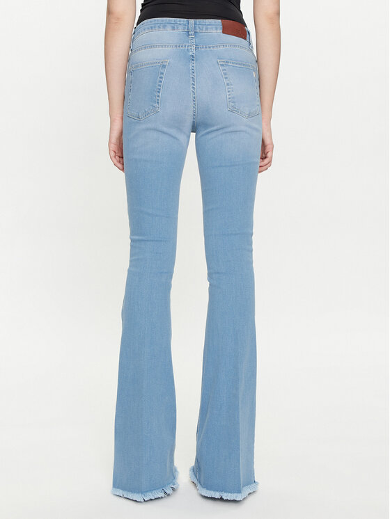 Rinascimento Rinascimento Jeans hlače CFC0117717003 Modra Flare Fit