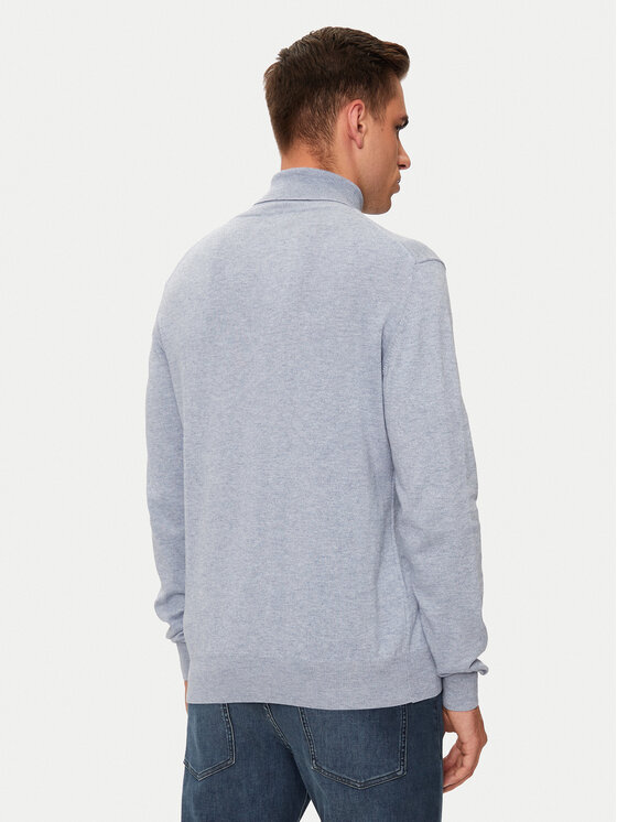 La Martina La Martina Rollkragenpullover ZMS019 YW091 Blau Regular Fit
