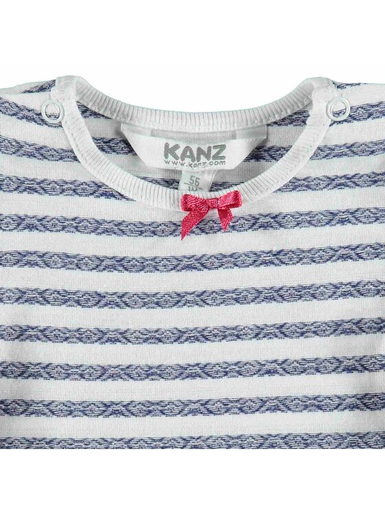 Kanz Kanz Bluzka 1712083-0001 Granatowy Basic Fit