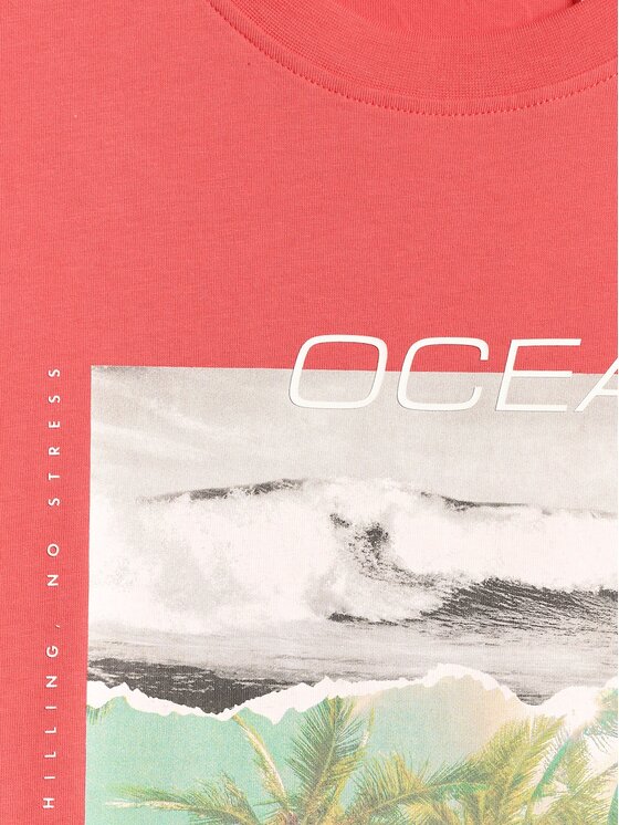4F 4F T-Shirt 4FRSS26TTSHM4304-63S Różowy Regular Fit
