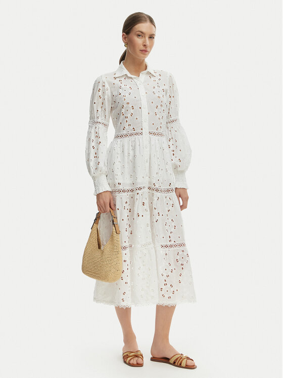 Iconique Iconique Літня сукня Joanna IC26-008 Білий Regular Fit